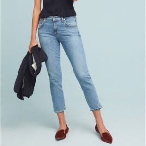 Citizens of humanity Elsa mid rise slim crop jeans